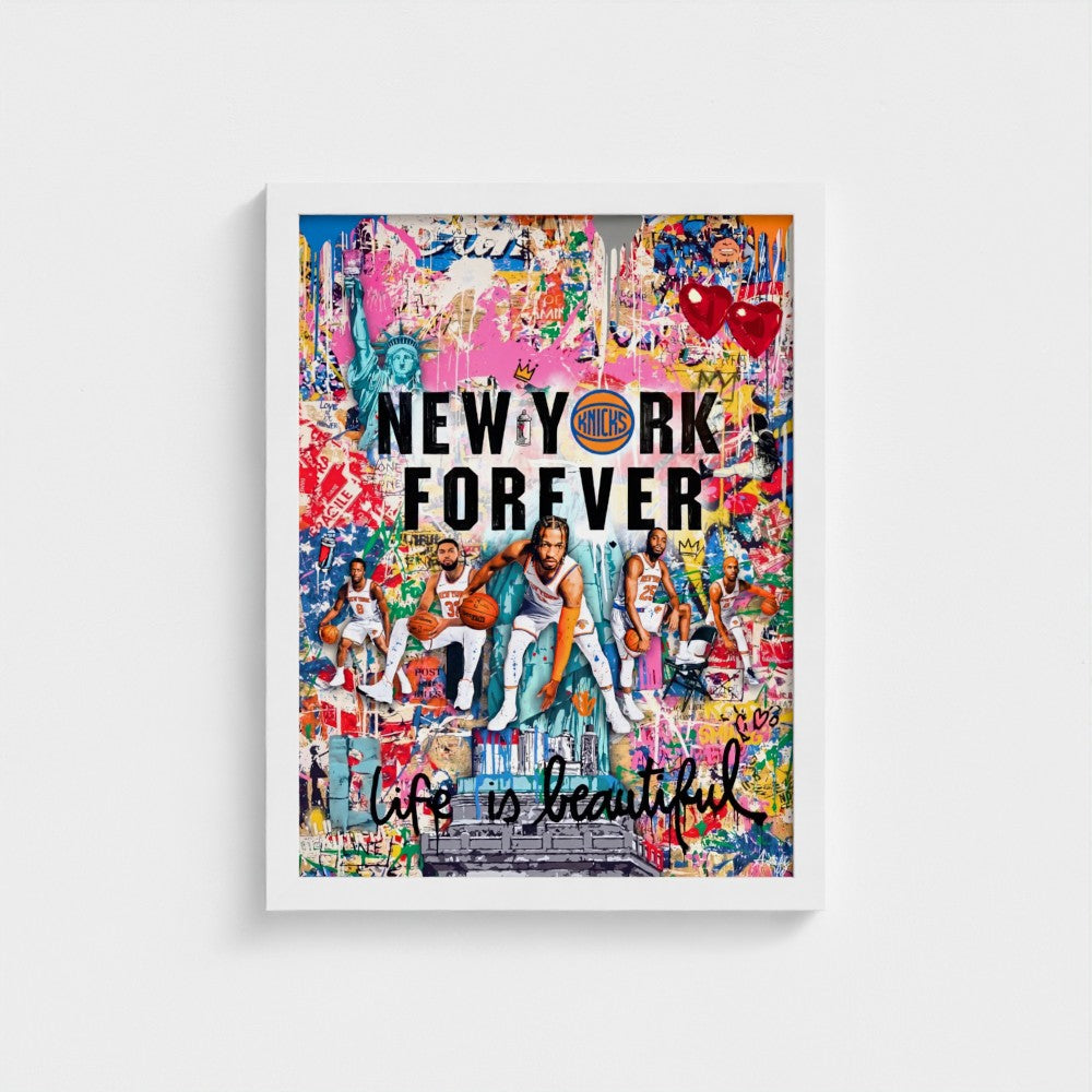 New York Knicks Forever – Pop Art Canvas & Framed Print-4