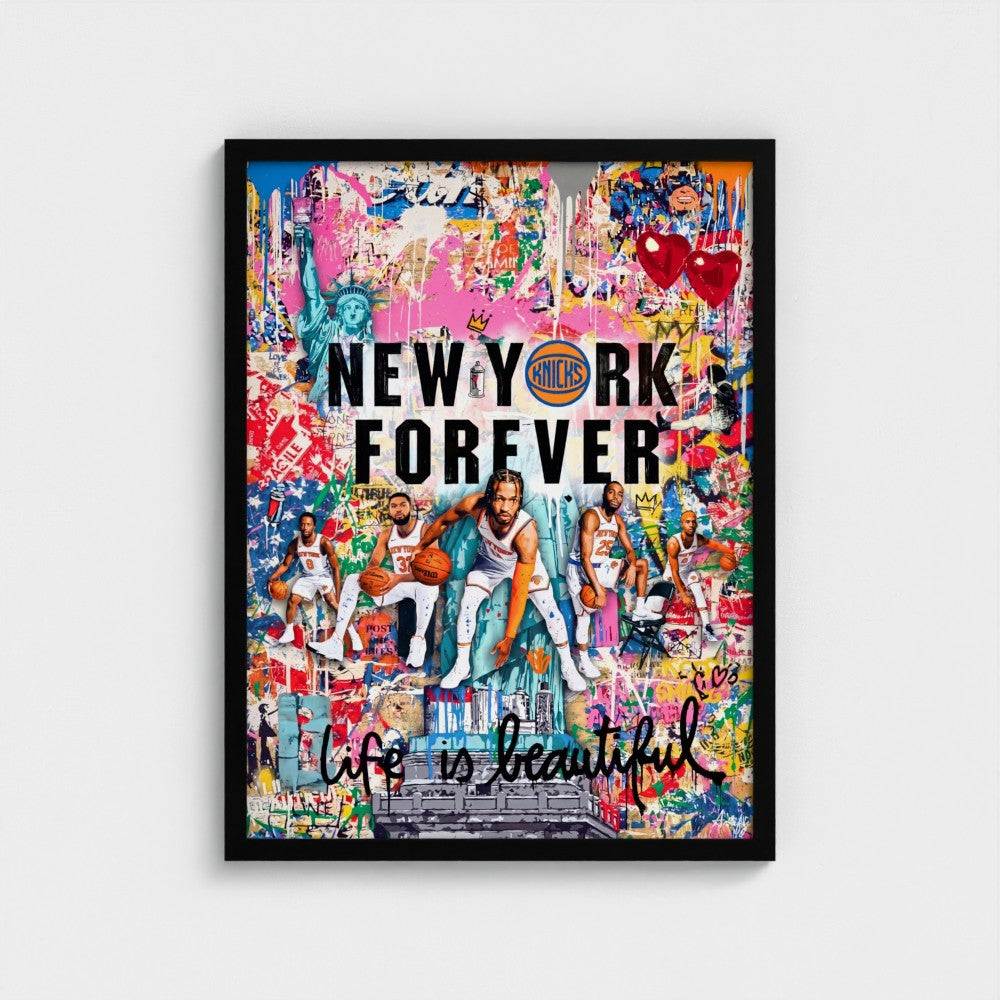 New York Knicks Forever – Pop Art Canvas & Framed Print-9