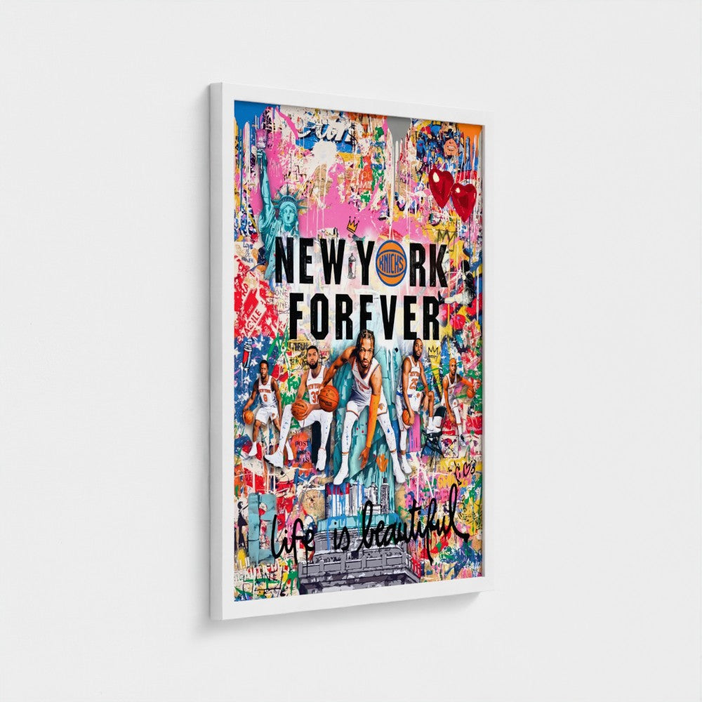New York Knicks Forever – Pop Art Canvas & Framed Print-13
