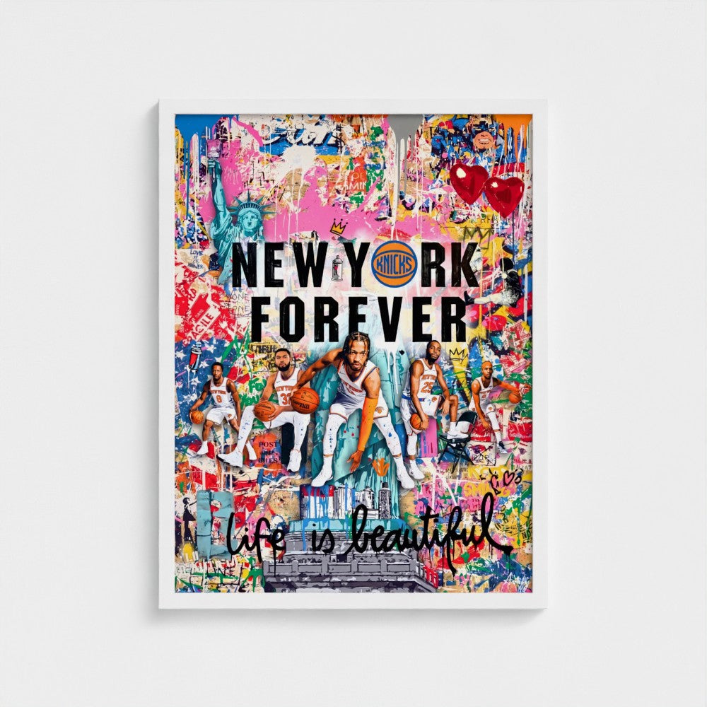 New York Knicks Forever – Pop Art Canvas & Framed Print-12