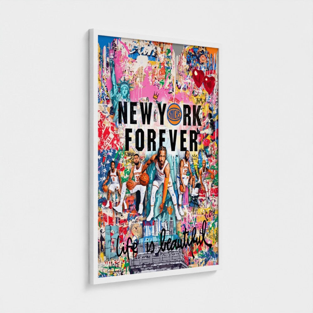 New York Knicks Forever – Pop Art Canvas & Framed Print-19