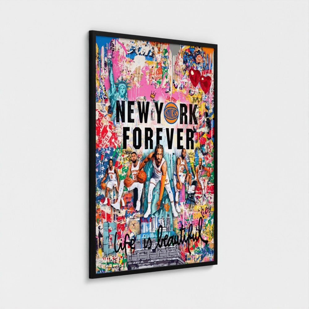 New York Knicks Forever – Pop Art Canvas & Framed Print-22