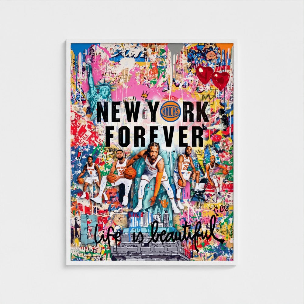 New York Knicks Forever – Pop Art Canvas & Framed Print-24